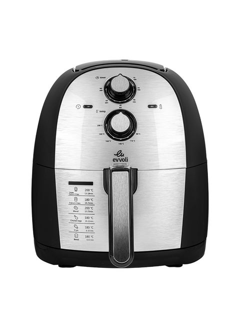 مقلاة هوائية متعددة الاستخدامات 5.5 L 1700 W EVKA-AF5501B أسود/ رمادي