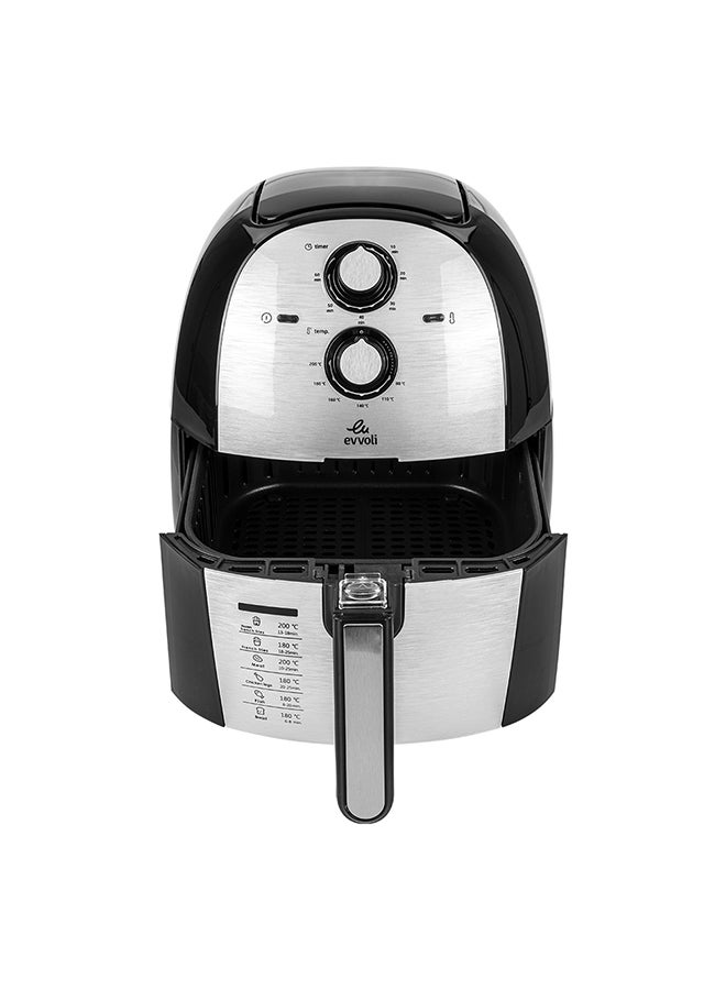 مقلاة هوائية متعددة الاستخدامات 5.5 L 1700 W EVKA-AF5501B أسود/ رمادي