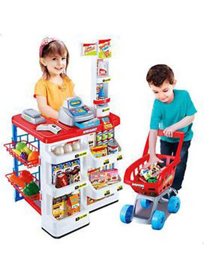 Home Supermarket Kids Playset - DIY 55.4cm - Image 1