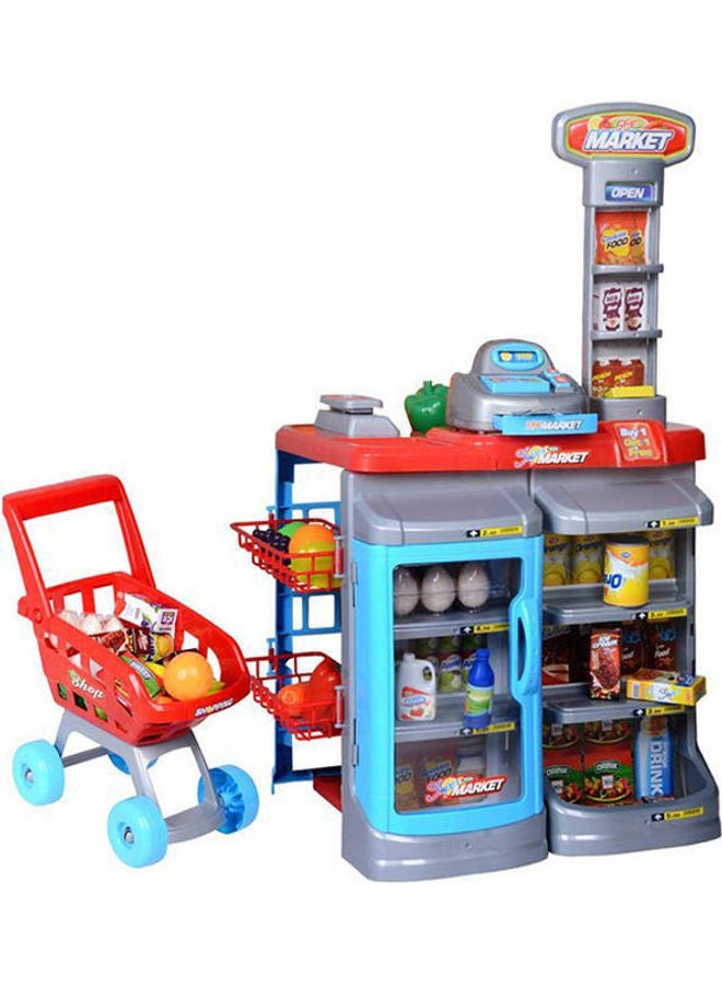 Home Supermarket Kids Playset - DIY 55.4cm - Image 2