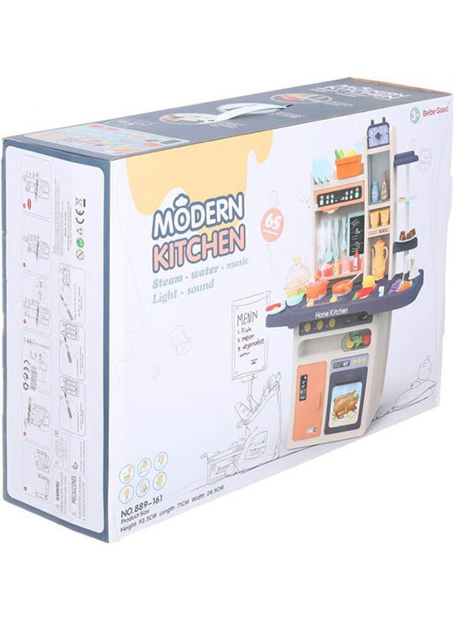 Beibe Good 65-Piece Modern Kitchen Playset with Light & Sound 889-161 93 x 71 x 28.5cm - Image 2