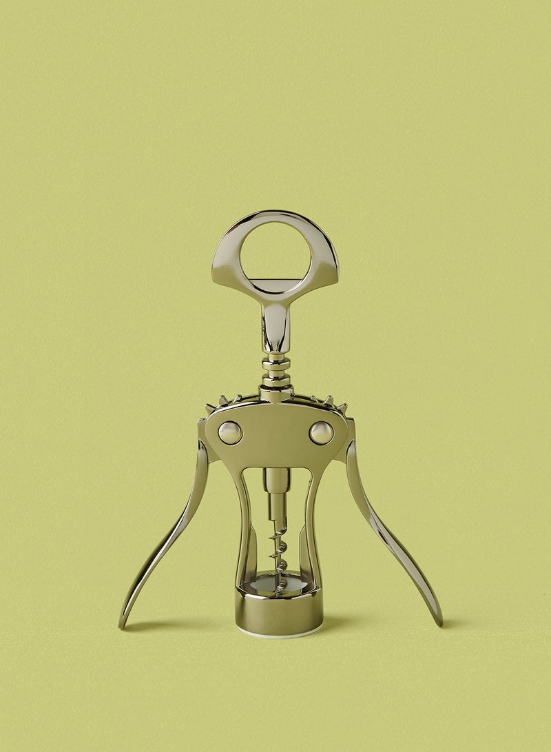 Noon East Corkscrew Bottle Opener - Made Of Stainless Steel - Bottle Opener - Wine Bottle Opener - Wine Opener - Can Screwdriver - Bar Set Tools - Silver Silver  - Image 1