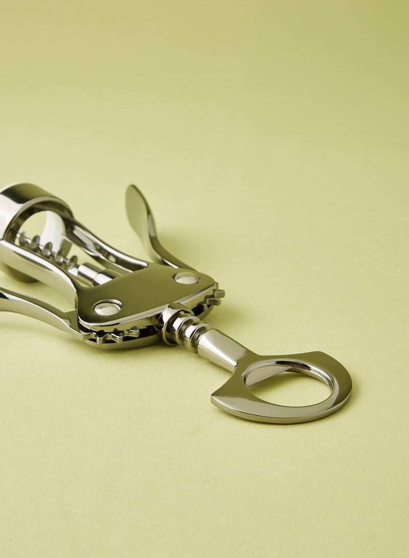 Noon East Corkscrew Bottle Opener - Made Of Stainless Steel - Bottle Opener - Wine Bottle Opener - Wine Opener - Can Screwdriver - Bar Set Tools - Silver Silver  - Image 4