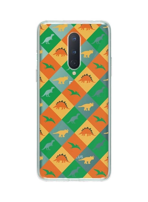 Dino Checker Classic Case Cover For Oneplus 8 Multicolour