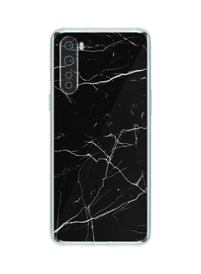 Stylizedd Marble Printed Classic Case Cover For OnePlus Nord Black - Image 1