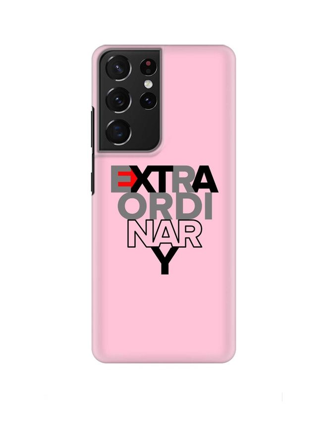 Stylizedd Extraordinary Case Cover For Samsung Galaxy S21 Ultra 5G Pink - Image 1