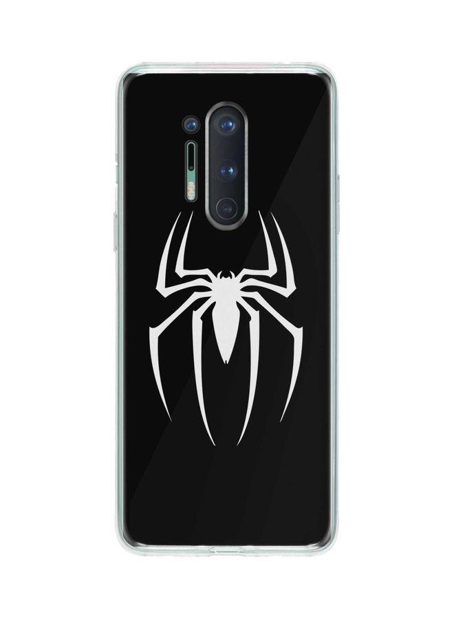 ستايلايزد غطاء حماية من سلسلة كلاسيك بطبعة علامة سبايدرمان لهاتف ون بلس 8 برو أسود - Image 1