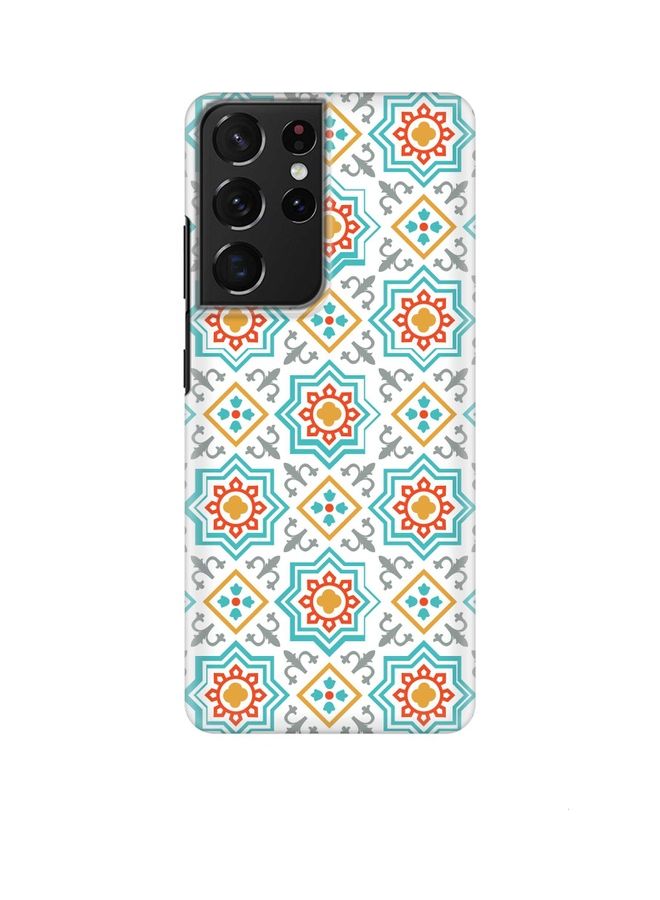 Moroccan Mosaic Case Cover For Samsung Galaxy S21 Ultra 5G Multicolour