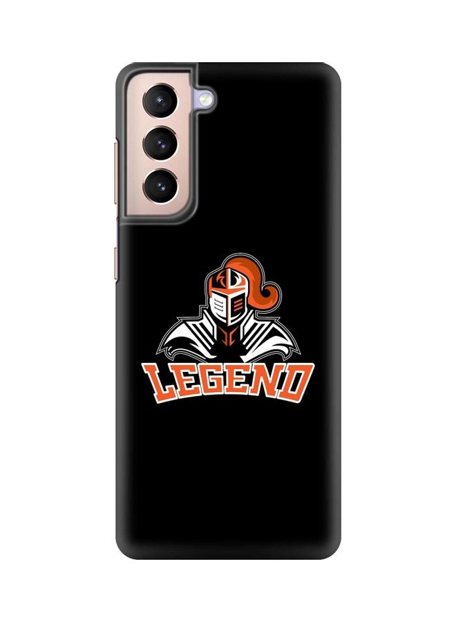 غطاء حماية واقٍ بطبعة "Legend" وفارس لهاتف سامسونج جالاكسي S21 5G أسود