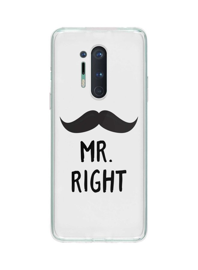 Stylizedd Mr Right Classic Case Cover For Oneplus 8 Pro White - Image 1
