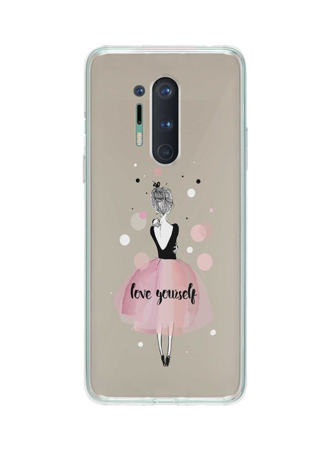 ستايلايزد غطاء حماية كلاسيكي بطبعة عبارة ‘Love Yourself‘ لهاتف ون بلس 8 برو متعدد الألوان - Image 1