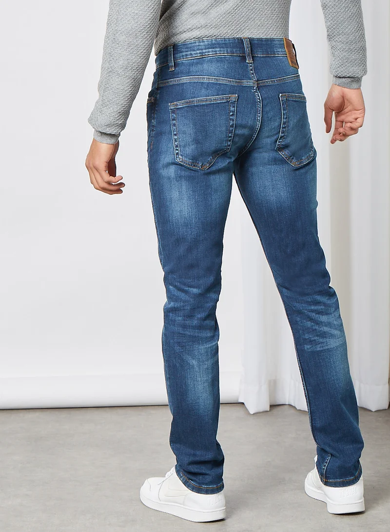 Only & Sons Regular Fit Jeans Medium Blue Denim