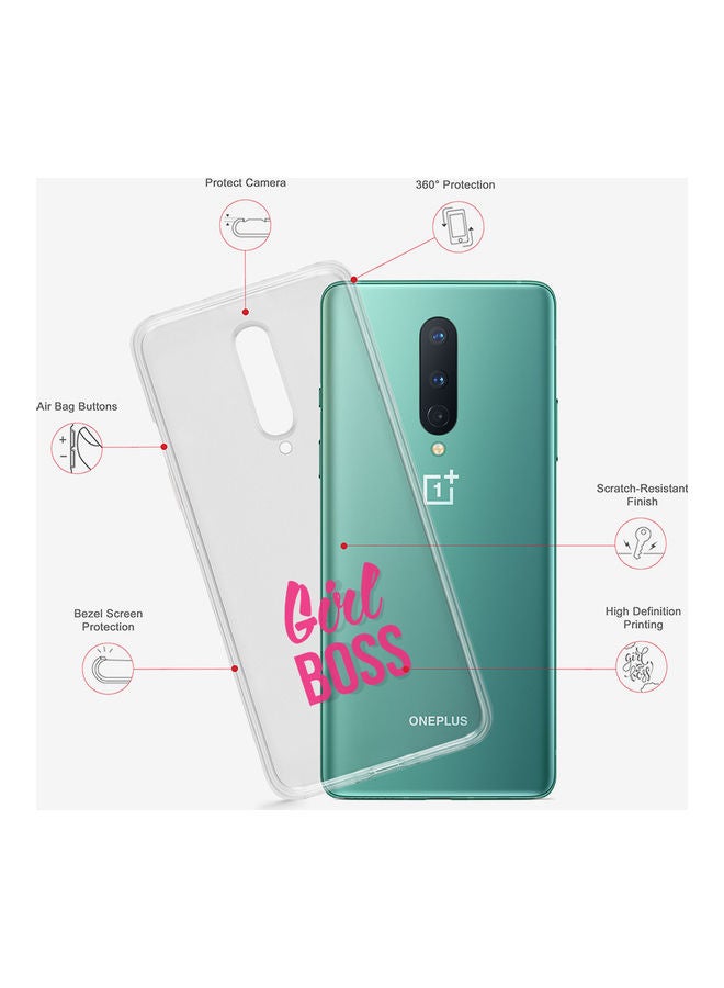 Stylizedd Henry Jersey Classic Case Cover For Oneplus 8 Red - Image 2