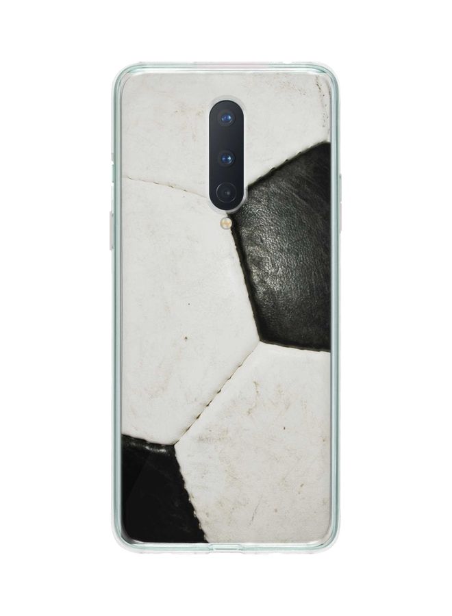 Stylizedd Football Classic Case Cover For Oneplus 8 Black/White - Image 1