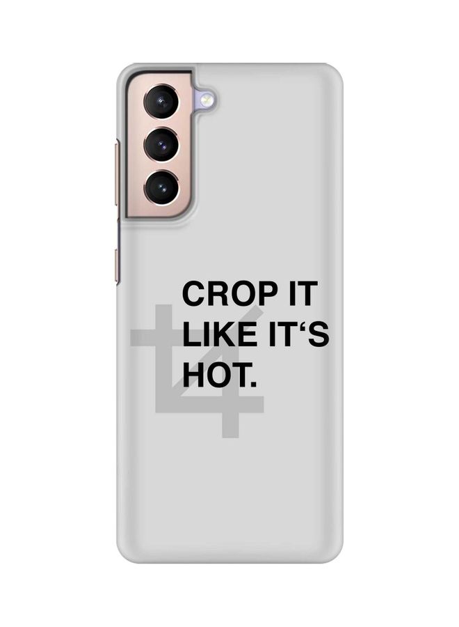 Stylizedd Crop It Case Cover For Samsung Galaxy S21 Plus 5G Grey