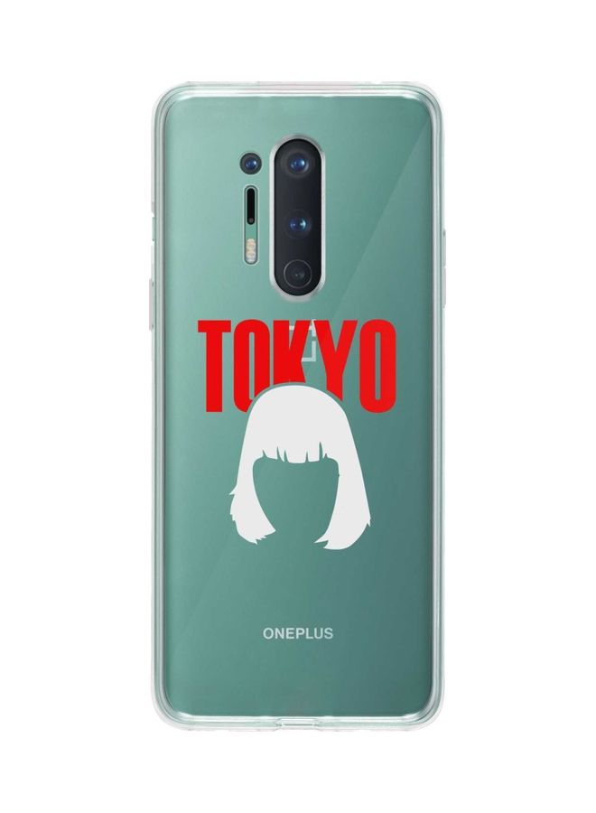 ستايلايزد غطاء حماية كلاسيك بطبعة كلمة "Tokyo" لهاتف ون بلس 8 برو شفاف - Image 1