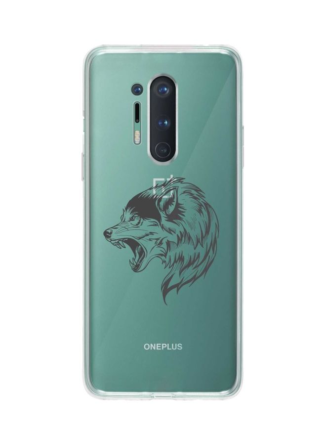 Stylizedd Bear Growl Classic Case Cover For OnePlus 8 Pro Clear - Image 1