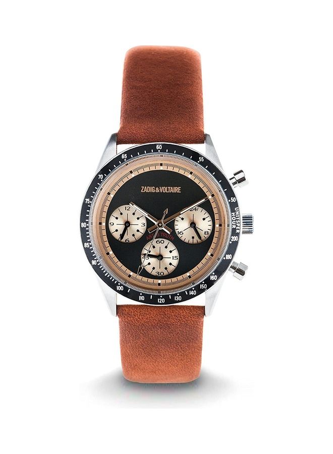 ZADIG & VOLTAIRE Men's Analog Leather Watch - Image 1