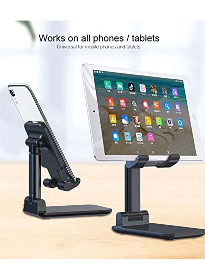 360-Degree Universal Mobile And Tablet Stand Black 