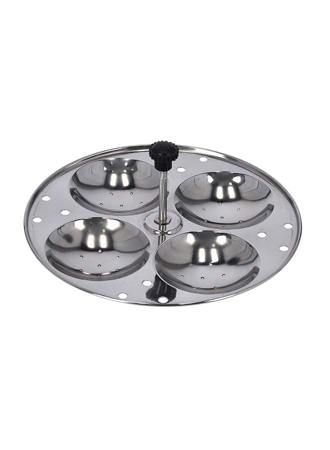 Royalford Stainless Steel Idly Stand, 3 Racks Makes 12 Idlis With Mini Hole Mechanism, 20.7 X 9.5 X 20.7 Cm, Made In India Silver 20.7cm  - Image 2