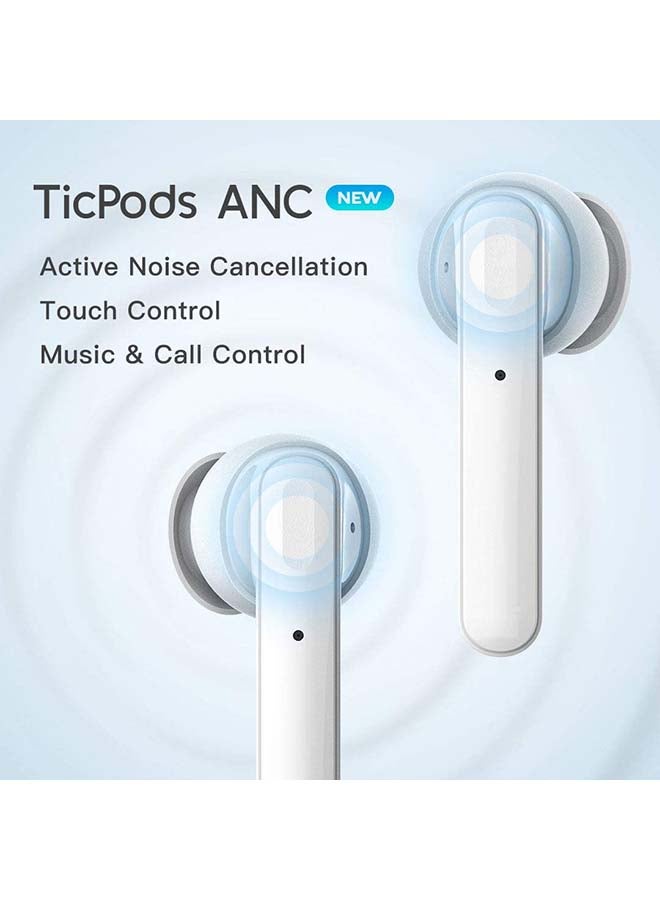 mobvoi - TicPods ANC Active Noise Cancellation True Wireless Earbuds white - Image 1
