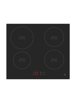Bulit-In Induction Hob 4 Burners Soft Touch Control With 9 Stage Power Setting And Saftey Switch 7200 W EVBI-IH604B Black - v1614161836/N44677369A_1