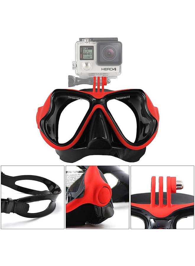 أو أوزون قناع غطس مع حامل أحمر - Image 4