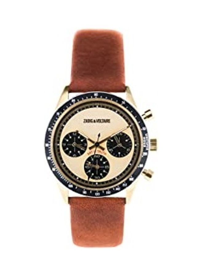 ZADIG & VOLTAIRE Men's Analog Leather Band Watch - Image 1
