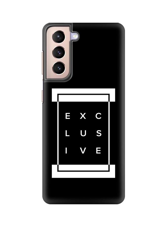 Exclusive Case Cover For Samsung Galaxy S21 5G Black/White