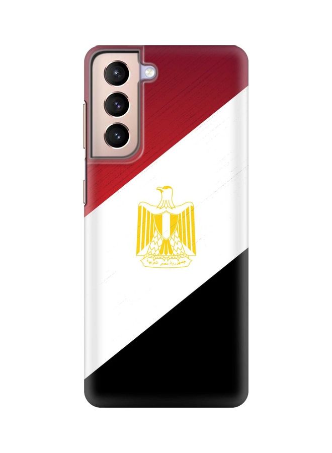 ستايلايزد غطاء حماية بطبعة علم مصر لهاتف سامسونج جالاكسي S21 بلس 5G متعدد الألوان - Image 1