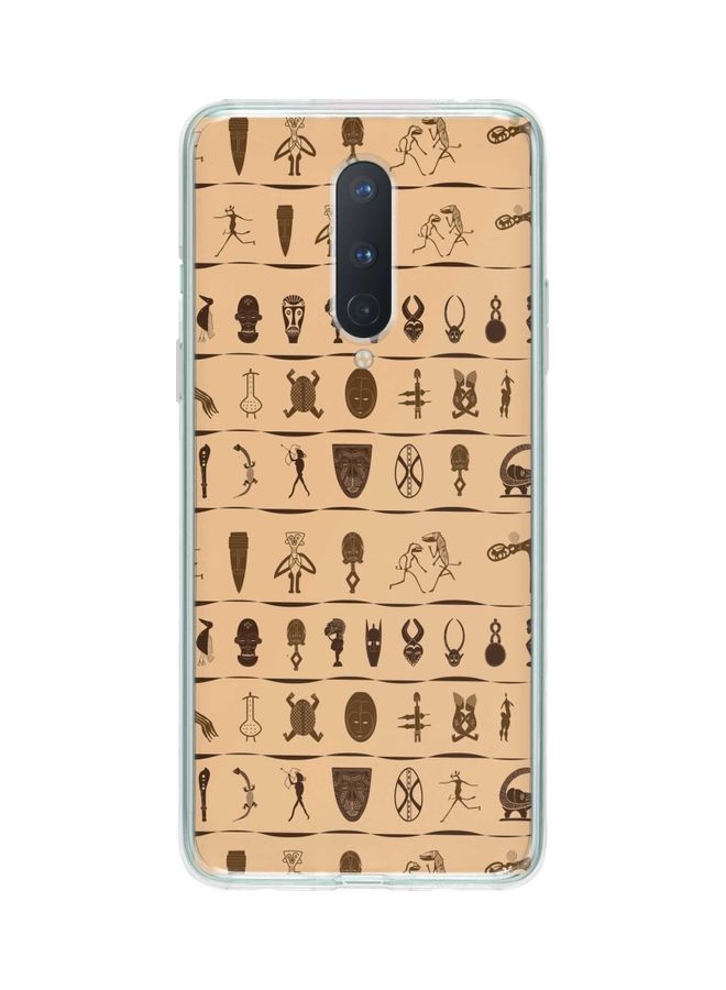 ستايلايزد غطاء حماية كلاسيكي بطبعة هيروغليفية قبلية لهاتف ون بلس 8 بيج - Image 1