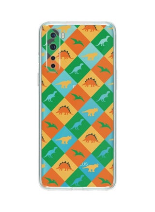 Dino Checker Classic Case Cover For Oneplus Nord Multicolour - v1614163486/N44704429A_1