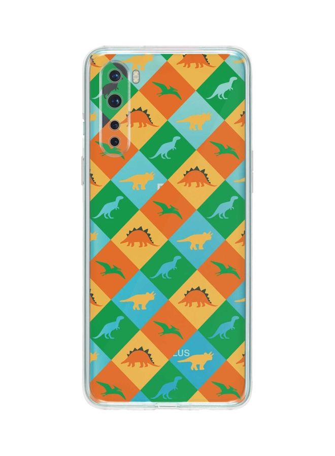 Dino Checker Classic Case Cover For Oneplus Nord Multicolour