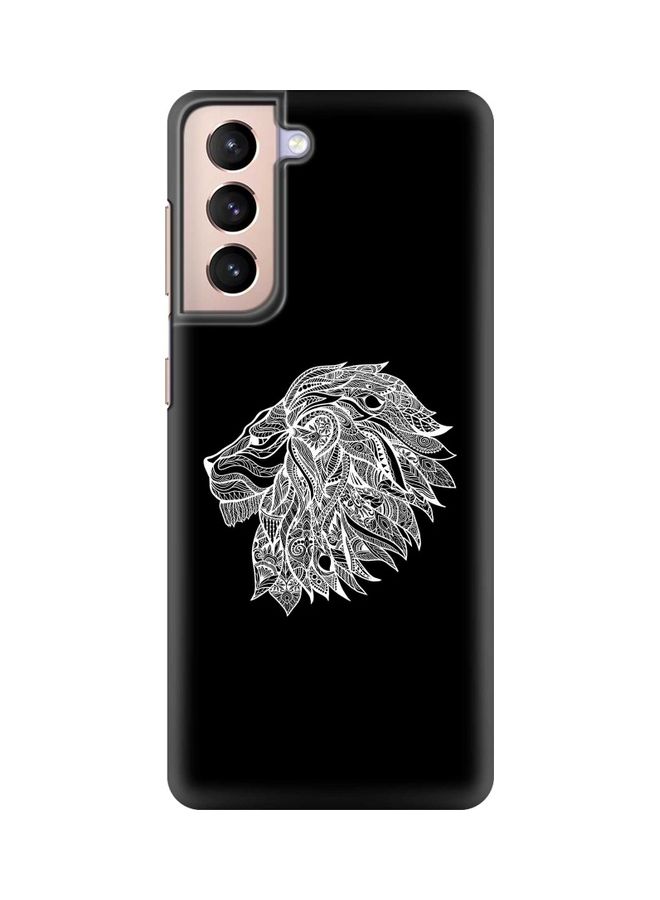 Stylizedd Lion Abstract Case Cover For Samsung Galaxy S21 5G Black/White 