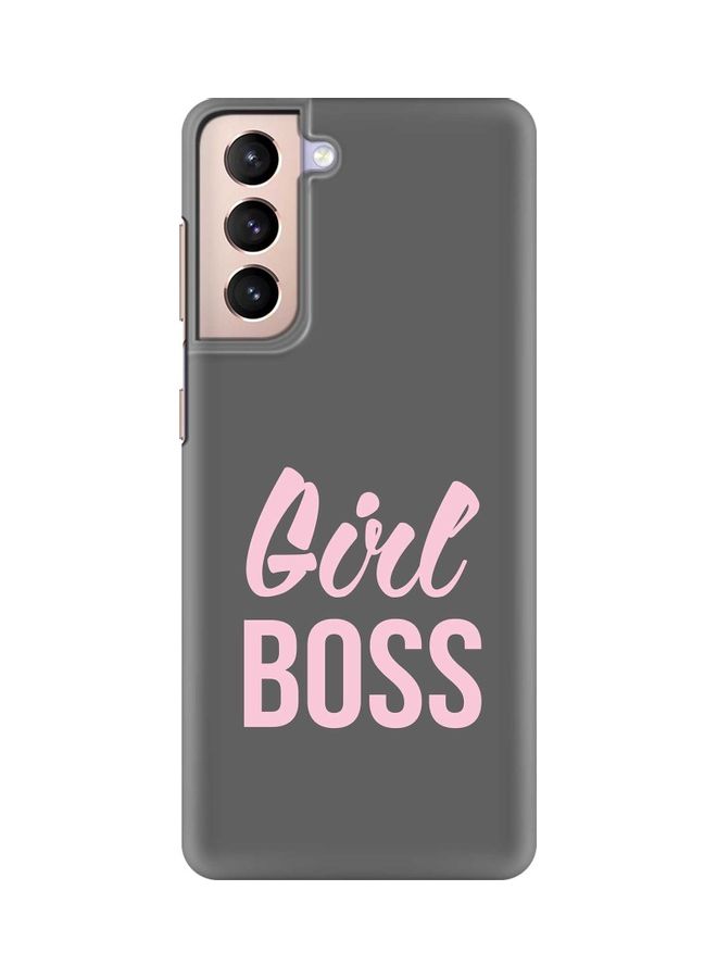 Stylizedd Girl Boss Case Cover For Samsung Galaxy S21 5G Grey