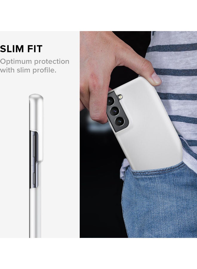 Stylizedd Marble Print Classic Case Cover For Samsung Galaxy S21 Plus 5G Grey - Image 2