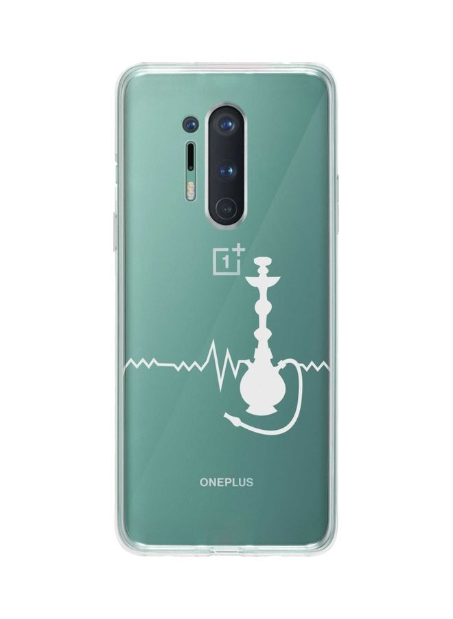 Stylizedd Sheesha Classic Case Cover For Oneplus 8 Pro Clear/White - Image 1