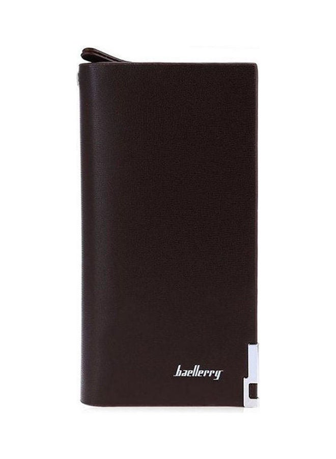 baellerry Multifunctional Leather Long Paragraph Wallet Black - Image 1