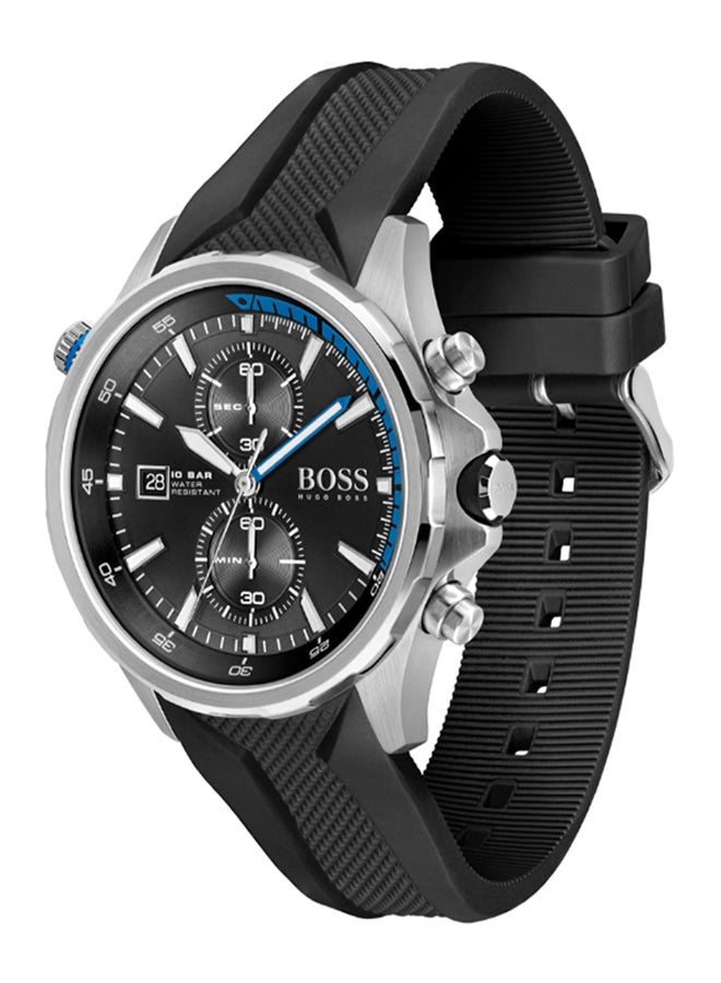 HUGO BOSS - Men's Globetrotter Water Resistance Rubber Analog Watch 1513820 - Image 1