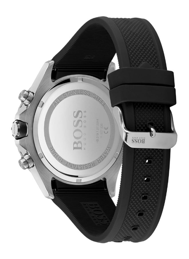 HUGO BOSS - Men's Globetrotter Water Resistance Rubber Analog Watch 1513820 - Image 1