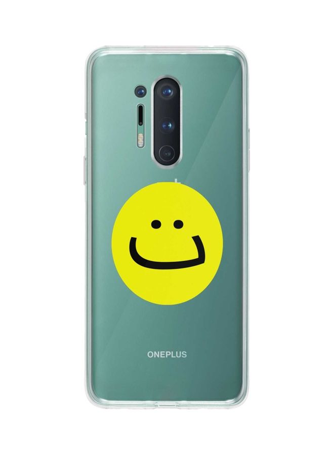 Stylizedd Ta Smile Classic Case Cover For Oneplus 8 Pro Clear/Yellow - Image 1