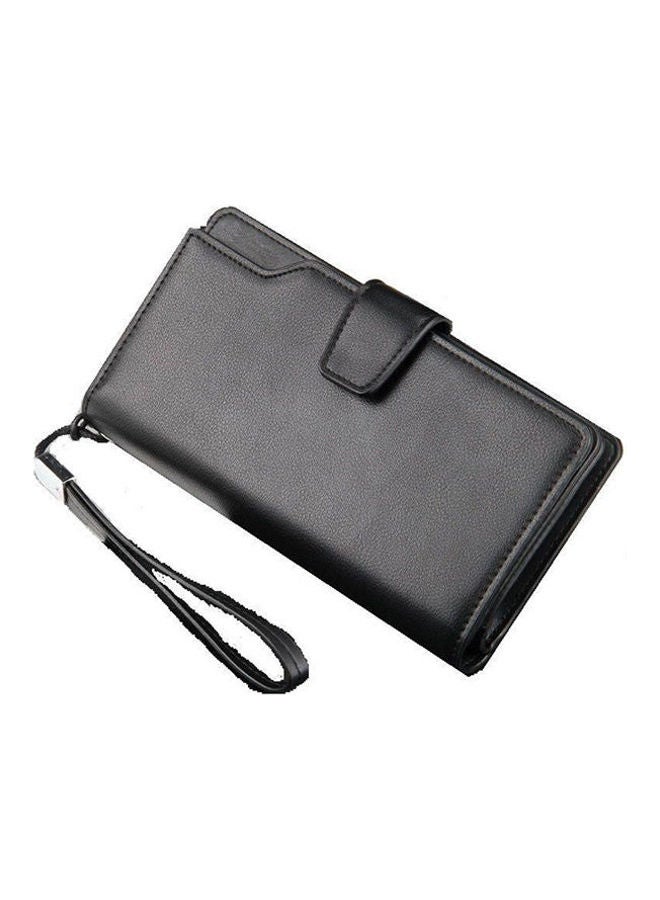 Generic Faux Leather  - Card & ID Wallet Black 