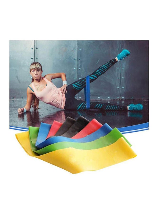 Kanteen Store Resistance Bands Set Of 5 Exercise Loops Workout Bands Fit Home Fitness Yoga Physical Therapy With Carry Bag 9inch  - Image 2