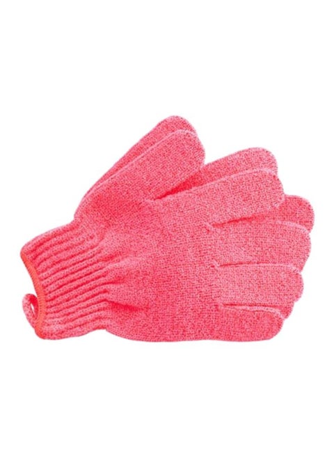 Pair Of Bath Gloves Pink 13cm