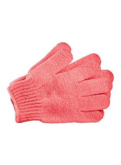 THE BODY SHOP Pack Of 2 Bath Gloves Pink 18cm  - Image 1