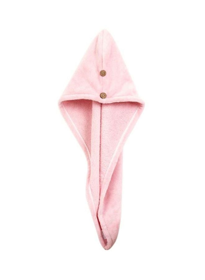 Generic Quick-Drying Salon Hair Towel Pink 24x64cm  - Image 1