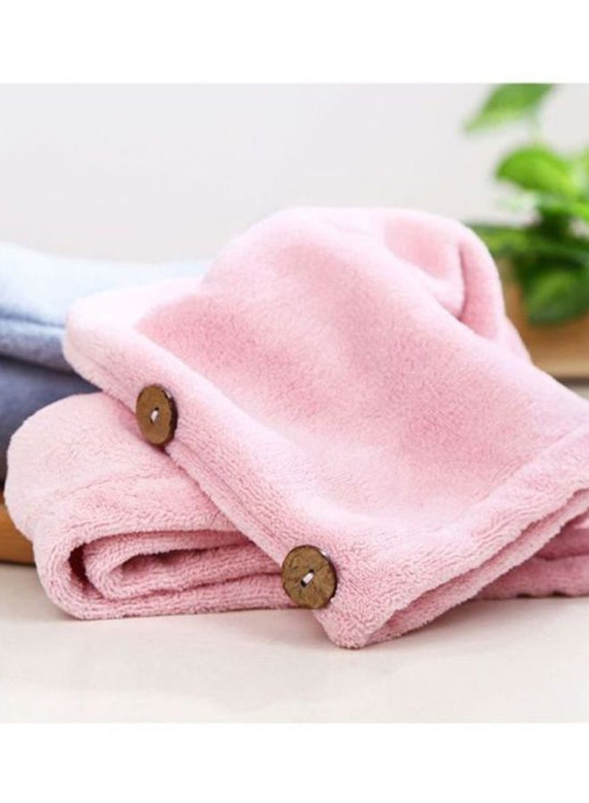 Generic Quick-Drying Salon Hair Towel Pink 24x64cm  - Image 3