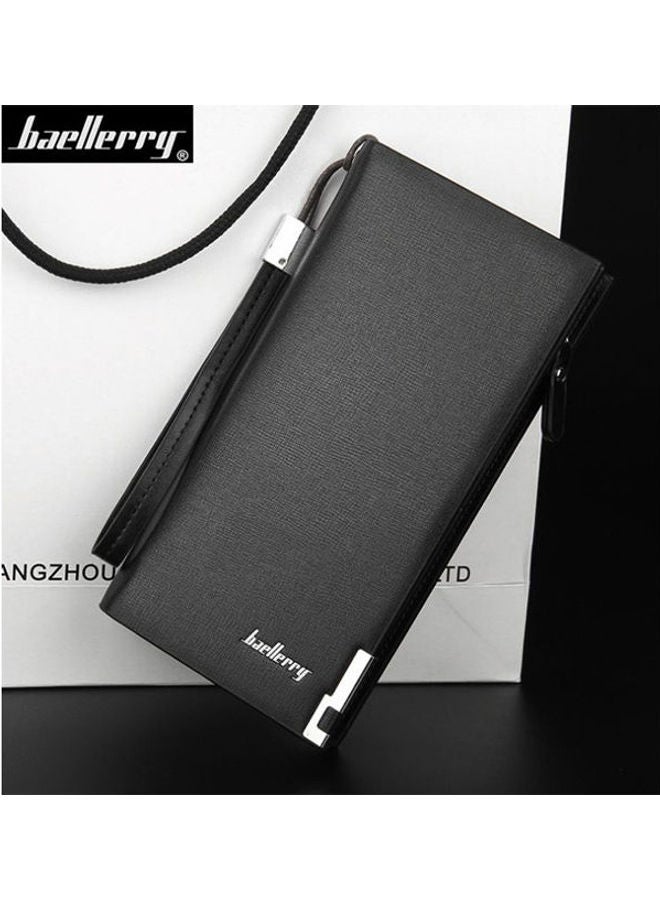 baellerry Polyurethane  - Clip Wallet Black - Image 2