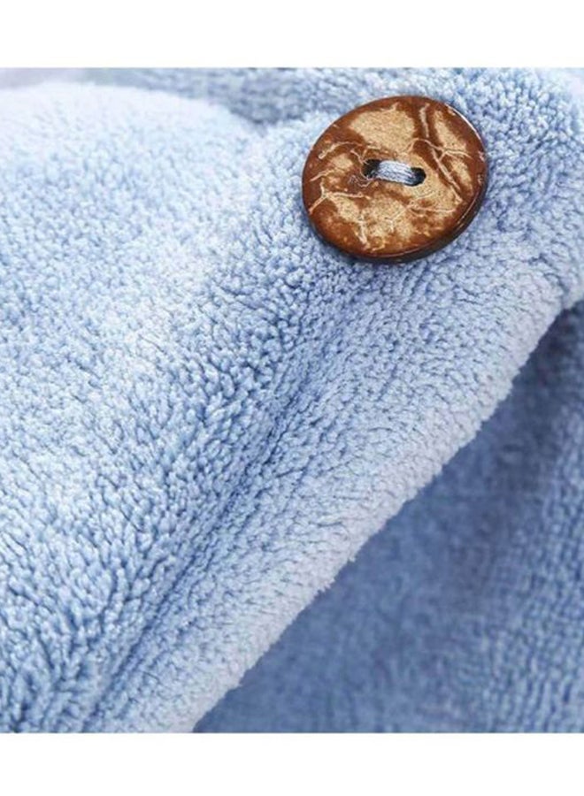 Generic Quick-Drying Salon Hair Towel Blue 24x64cm  - Image 2