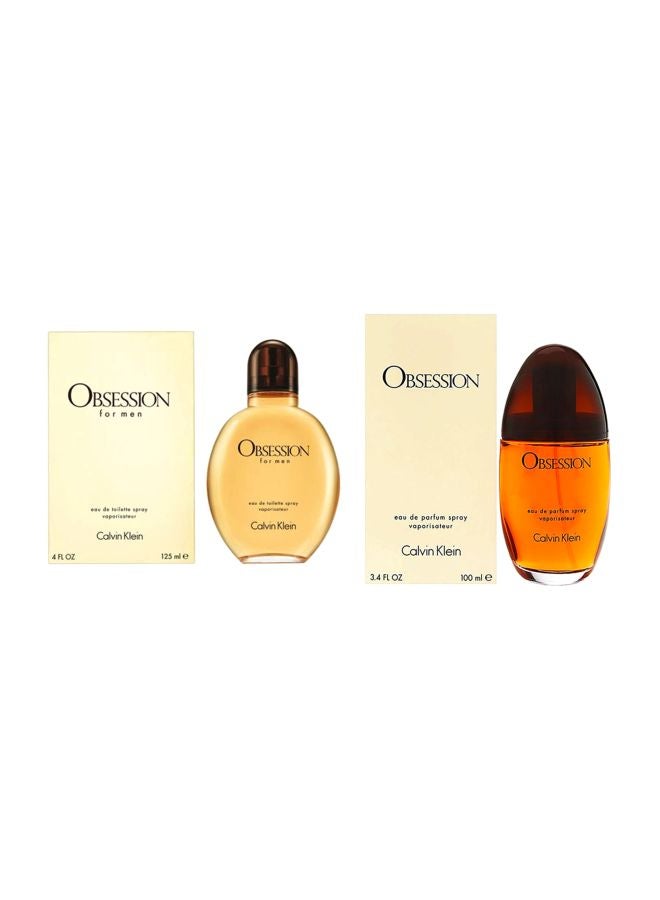 CALVIN KLEIN - Obsession Men Edt , Ck For Women Edp 225ml - Image 1